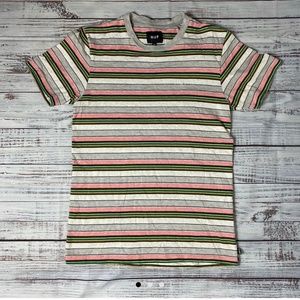 HUF Multi Color Striped Tee